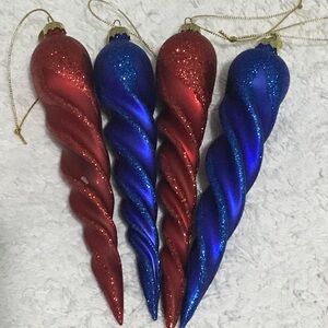 Bundle of 4 - Seasons of Cannon Falls Icicle Ornaments